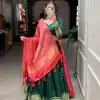 LNB 1653 Green Color Gaji Silk Dyeing With Lagdi patta Lehenga Choli Wedding, Party, Festive, Events Etc. Delivery 4-6 Working Days Rs 3499 | Lehenga, Bollywood Lehenga, Creative Lehenga, Designer Lehenga, Embroidered Lehenga, Party Wear Lehenga