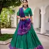 LNB 1250 Green Color Tasar Silk Bandhej Print With Gotta Patti Lace Lehenga Choli Festive Party Wedding, Events etc. Delivery 4-6 Working Days @2149/- | Lehenga, Bollywood Lehenga, Creative Lehenga, Designer Lehenga, Embroidered Lehenga, Party Wear Lehenga