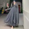YNF 5102 Grey Color Georgette Plain Sequins Embroidery Lace Gown Casual, Wedding, Festive, Events . Expected Delivery  4-6 Working Days @1749/- only      | Gowns, Bollywood Gowns, Creative Gowns, Designer Gowns, Embroidered Gowns, Party Wear Gowns