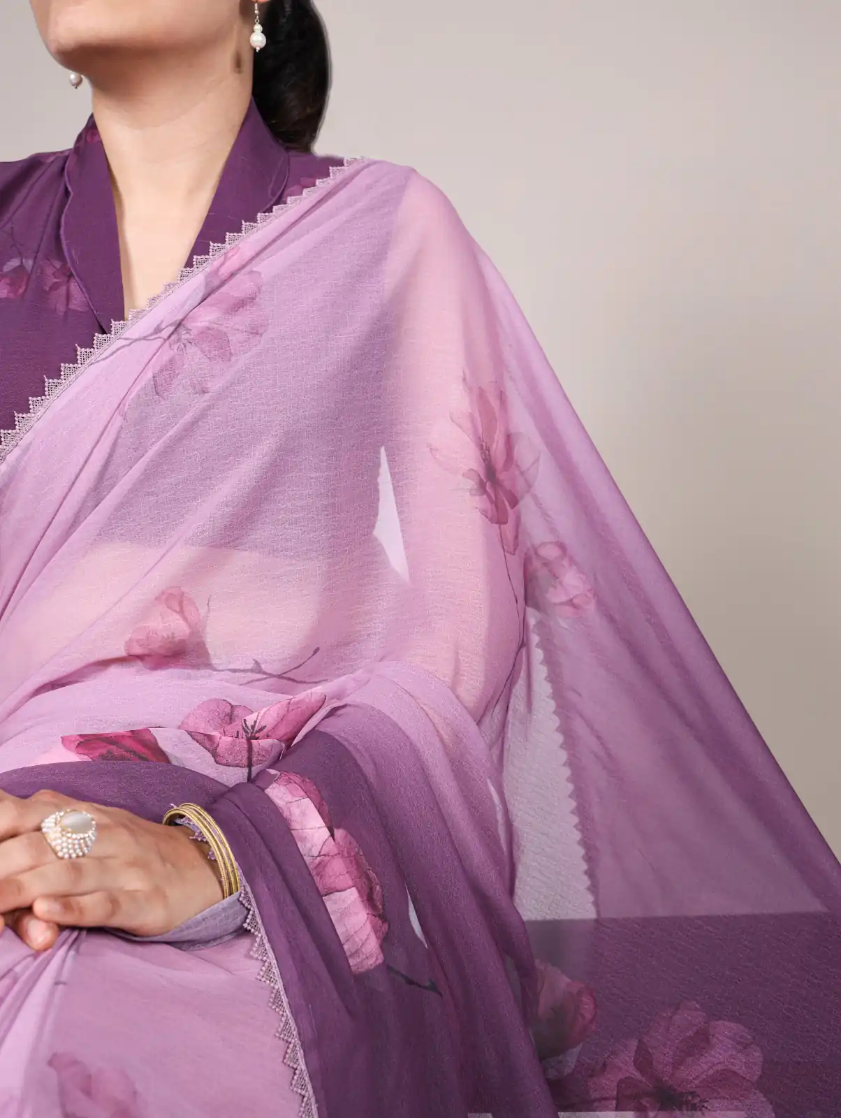 YNF 7038 Lavender Color Weightless Marbal Floral Printed Lace Saree Casual, Wedding, Festive, Events . Expected Delivery  4-6 Working Days @1549/- only                                                                                | Sarees, Bollywood Sarees, Creative Sarees, Designer Sarees, Embroidered Sarees, Ethnic Saree, Modern Digital sarees, Party Wear Sarees