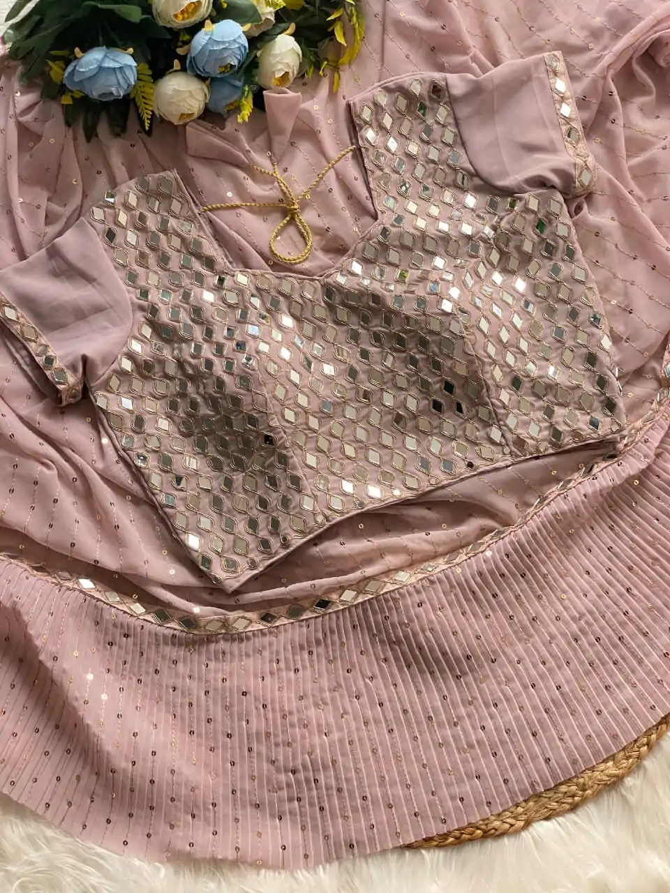 DF 3455 Light Peach Color Faux Georgette Embroidery Sequins Work Saree Casual, Wedding, Festive, Events . Expected Delivery  4-6 Working Days @1999/- only                                                                                | Sarees, Bollywood Sarees, Creative Sarees, Designer Sarees, Embroidered Sarees, Ethnic Saree, Modern Digital sarees, Party Wear Sarees