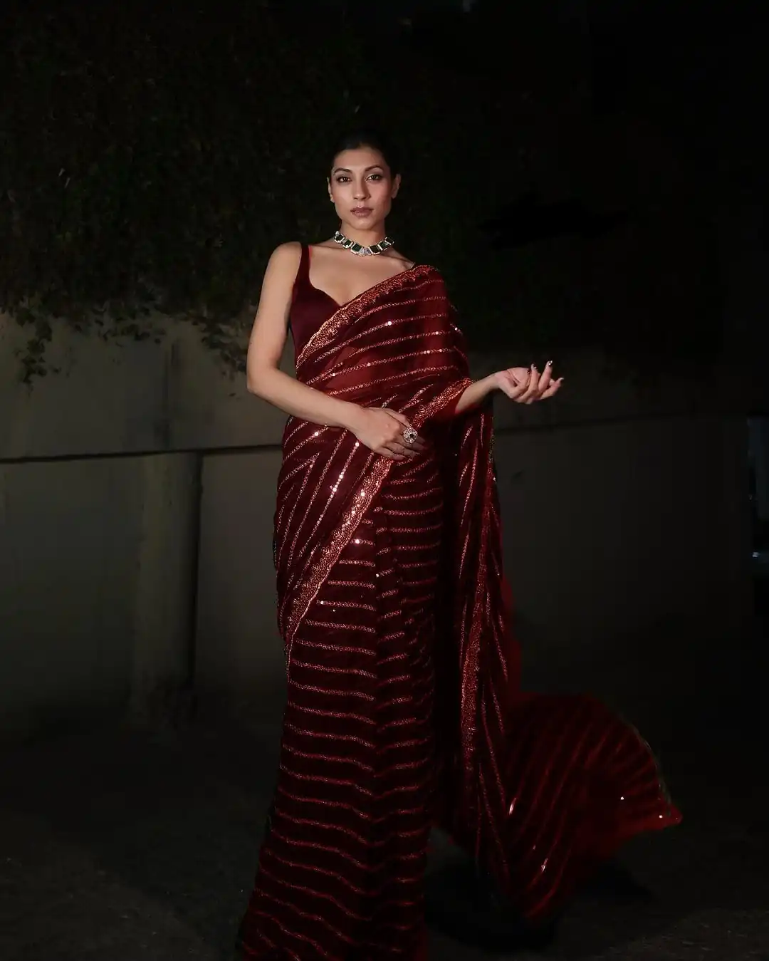 DF 3393 Maroon Color Georgette 5MM Sequins Embroidery Work Saree Casual, Wedding, Festive, Events . Expected Delivery 4-6 Working Days @1799/- only | Sarees, Bollywood Sarees, Creative Sarees, Designer Sarees, Embroidered Sarees, Ethnic Saree, Modern Digital sarees, Party Wear Sarees
