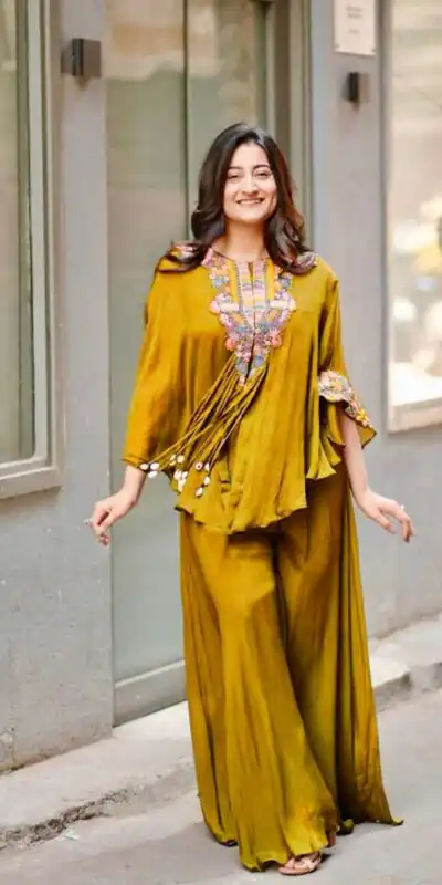 BE 349 Mustard Color Air Tex Chinon Sequence Embroidered Work Salwar Suit Casual, Wedding, Festive, Events . Expected Delivery  4-6 Working Days @1999/- only      | Jump Suits, Salwar suit, Casual Suits, Creative suits, Designer Suits, Palazzo Suits, Party Wear Suits, Patiala Suits, Straight Suits