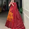 LNB 1229 Mustard Color Tasar Silk Bandhej Print Lehenga Choli Wedding, Party, Festive, Events Etc. Delivery 4-6 Working Days Rs 2249 | Lehenga, Bollywood Lehenga, Creative Lehenga, Designer Lehenga, Embroidered Lehenga, Party Wear Lehenga