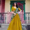 LNB 1237 Mustard Color Vichitra Sequins and Embroidery Work Kalamkari Lehenga Choli Wedding, Party, Festive, Events Etc. Delivery 4-6 Working Days Rs 3299 | Lehenga, Bollywood Lehenga, Creative Lehenga, Designer Lehenga, Embroidered Lehenga, Party Wear Lehenga