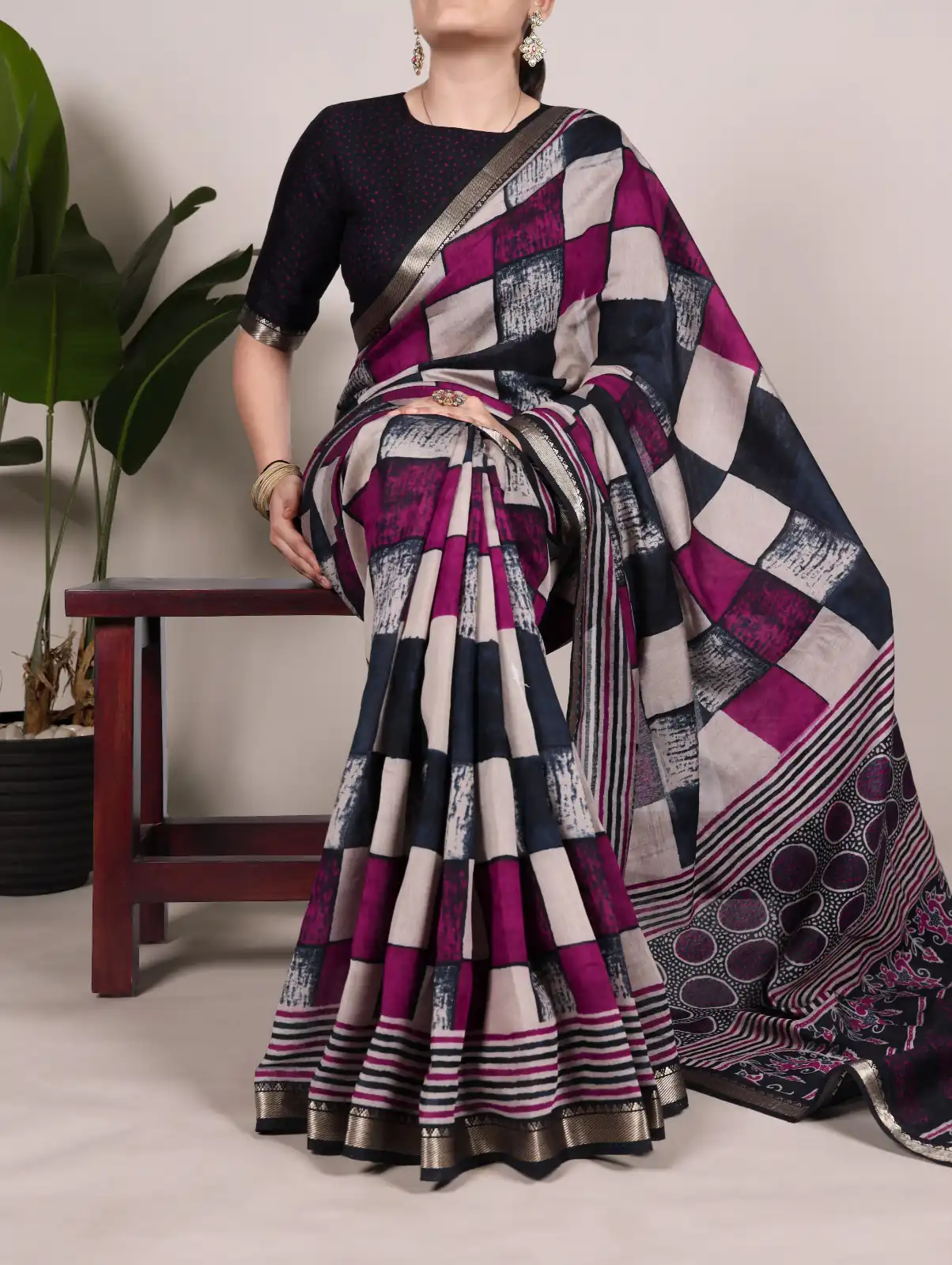 YNF 7045 Navy Blue Color Polyester Viscose Chanderi Printed Border Saree Casual, Wedding, Festive, Events . Expected Delivery  4-6 Working Days @1499/- only                                | Sarees, Bollywood Sarees, Creative Sarees, Designer Sarees, Embroidered Sarees, Ethnic Saree, Modern Digital sarees, Party Wear Sarees