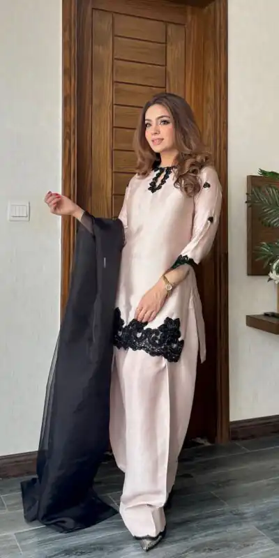 BE 371 Off White Color French Crape Sequence Embroidery Beads Salwar Suit Casual, Wedding, Festive, Events . Expected Delivery  4-6 Working Days @2099/- only      | Jump Suits, Salwar suit, Casual Suits, Creative suits, Designer Suits, Palazzo Suits, Party Wear Suits, Patiala Suits, Straight Suits