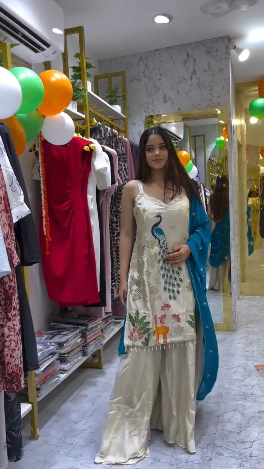 LG 1994 Off White Color French Crape Embroidery Work Salwar Suit Casual, Wedding, Festive, Events . Expected Delivery  4-6 Working Days @1999/- only      | Jump Suits, Salwar suit, Casual Suits, Creative suits, Designer Suits, Palazzo Suits, Party Wear Suits, Patiala Suits, Straight Suits