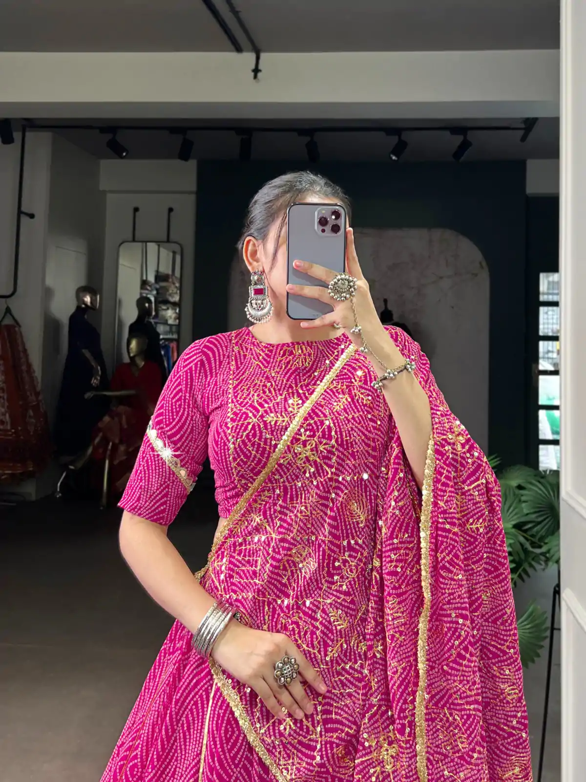 LNB 1701 Pink Color Georgette Bandhej Print And Embossed Lace Lehenga Choli Wedding, Party, Festive, Events Etc. Delivery 4-6 Working Days Rs 3999 | Lehenga, Bollywood Lehenga, Creative Lehenga, Designer Lehenga, Embroidered Lehenga, Party Wear Lehenga