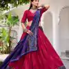 LNB 1250 Pink Color Tasar Silk Bandhej Print With Gotta Patti Lace Lehenga Choli Festive Party Wedding, Events etc. Delivery 4-6 Working Days @2149/- | Lehenga, Bollywood Lehenga, Creative Lehenga, Designer Lehenga, Embroidered Lehenga, Party Wear Lehenga