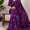 YNF 7503 Purple Color Viscose chanderi Sequins zari gota patti Saree Casual, Wedding, Festive, Events . Expected Delivery  4-6 Working Days @1499/- only                                                                                | Sarees, Bollywood Sarees, Creative Sarees, Designer Sarees, Embroidered Sarees, Ethnic Saree, Modern Digital sarees, Party Wear Sarees