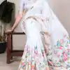 YNF 7015 Sky Blue Color Tussar Silk With Viscose Border Printed Saree Casual, Wedding, Festive, Events . Expected Delivery  4-6 Working Days @1699/- only                                                                                | Sarees, Bollywood Sarees, Creative Sarees, Designer Sarees, Embroidered Sarees, Ethnic Saree, Modern Digital sarees, Party Wear Sarees