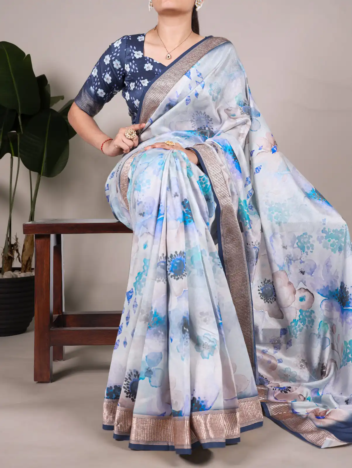 YNF 7024 Sky Blue Color Tussar Silk With Viscose Floral Printed Saree Casual, Wedding, Festive, Events . Expected Delivery 4-6 Working Days @1699/- only | Sarees, Bollywood Sarees, Creative Sarees, Designer Sarees, Embroidered Sarees, Ethnic Saree, Modern Digital sarees, Party Wear Sarees