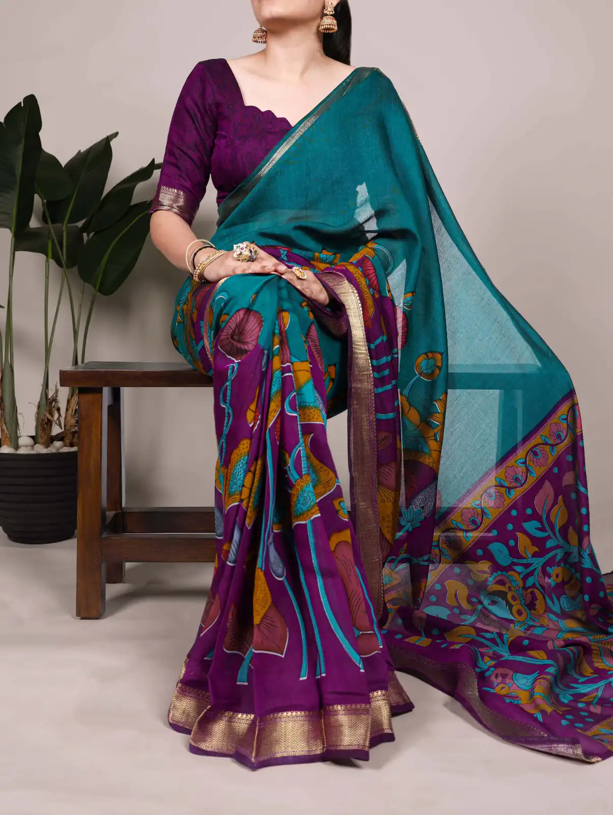 YNF 7036 Teal Color Polyester Chanderi Printed Zari Weaving Work Saree Casual, Wedding, Festive, Events . Expected Delivery 4-6 Working Days @1499/- only | Sarees, Bollywood Sarees, Creative Sarees, Designer Sarees, Embroidered Sarees, Ethnic Saree, Modern Digital sarees, Party Wear Sarees