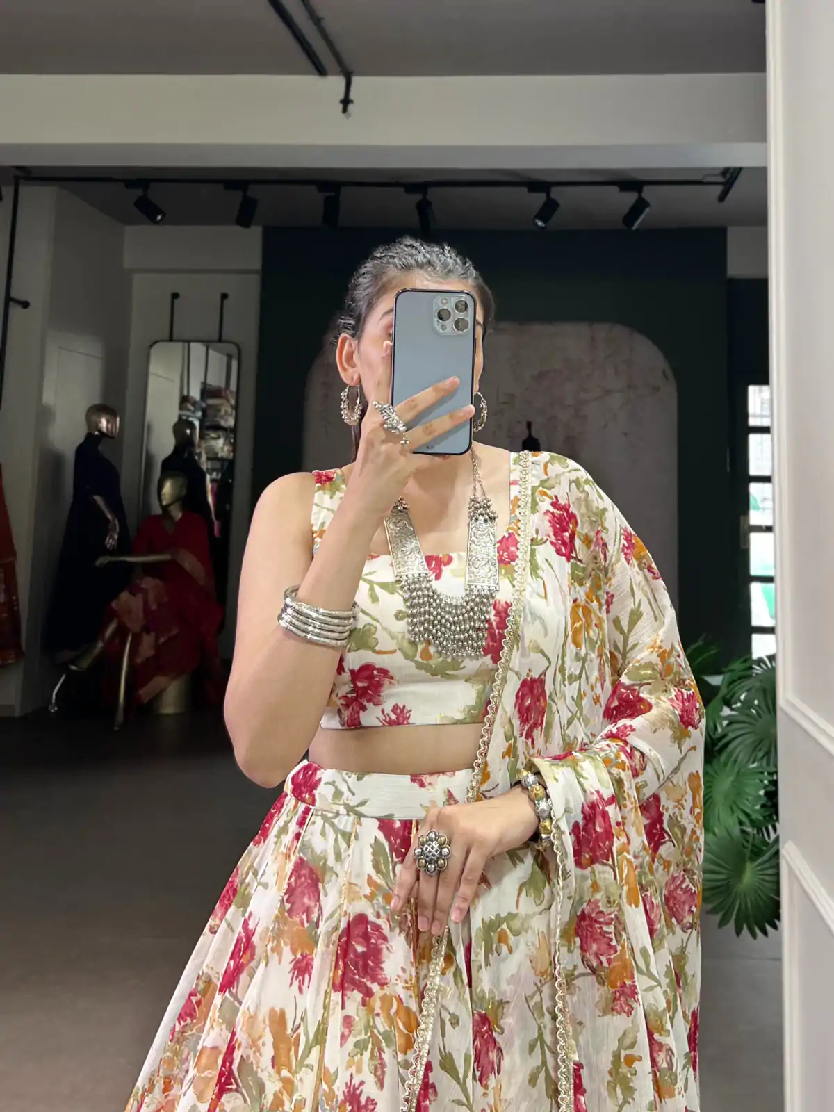 LNB 1672 White Color Chiffon Floral Print Foil Print Embossed Design Lehenga Choli Wedding, Party, Festive, Events Etc. Delivery 4-6 Working Days Rs 3499 | Lehenga, Bollywood Lehenga, Creative Lehenga, Designer Lehenga, Embroidered Lehenga, Party Wear Lehenga