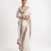 DF 3453 White Color Faux Georgette 5mm Sequence Work Casual, Wedding, Festive, Events . Expected Delivery  4-6 Working Days @2099/- only                                                                                | Sarees, Bollywood Sarees, Creative Sarees, Designer Sarees, Embroidered Sarees, Ethnic Saree, Modern Digital sarees, Party Wear Sarees