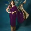 DF 3458 Wine Color Georgette Heavy quality Cut work Lace Border Saree Casual, Wedding, Festive, Events . Expected Delivery  4-6 Working Days @1799/- only                                                 | Sarees, Bollywood Sarees, Creative Sarees, Designer Sarees, Embroidered Sarees, Ethnic Saree, Modern Digital sarees, Party Wear Sarees