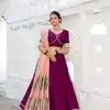 LNB 2016 Wine Color Vichitra Silk Plain with Paithni lace border Lehenga Choli Wedding, Party, Festive, Events Etc. Delivery 4-6 Working Days Rs 2999 | Lehenga, Bollywood Lehenga, Creative Lehenga, Designer Lehenga, Embroidered Lehenga, Party Wear Lehenga