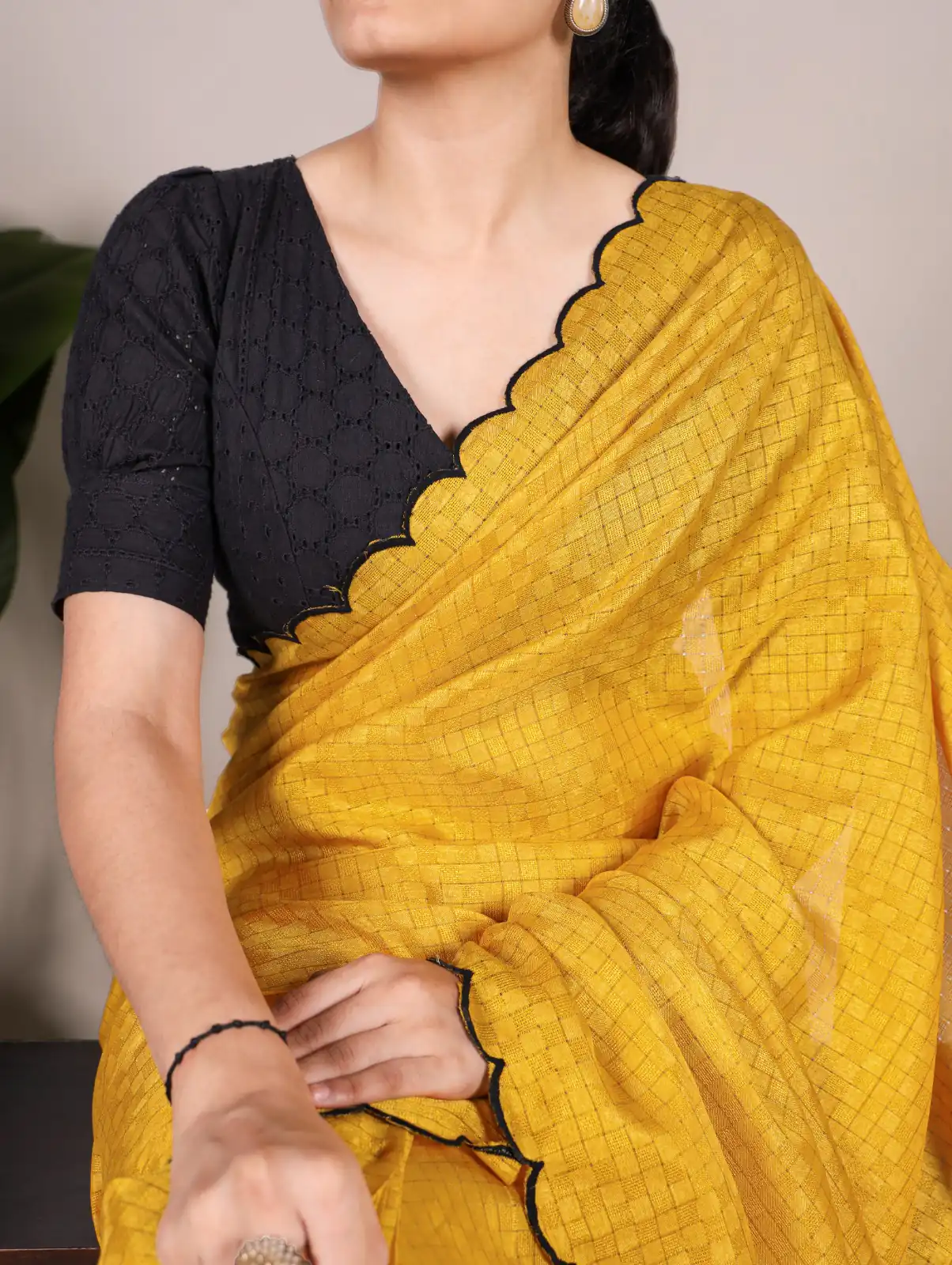 YNF 7105 Yellow Color Gadhawal Chex Arca Work Saree Casual, Wedding, Festive, Events . Expected Delivery 4-6 Working Days @1599/- only | Sarees, Bollywood Sarees, Creative Sarees, Designer Sarees, Embroidered Sarees, Ethnic Saree, Modern Digital sarees, Party Wear Sarees