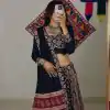 LG 649 Black Color Rayon Lehenga Choli With Lace Work & Cowrie Work. Now at just ₹1999. Delivery 4-6 Working Days. Shop now. | Lehenga, Bollywood Lehenga, Creative Lehenga, Designer Lehenga, Embroidered Lehenga, Party Wear Lehenga