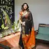 KP 5060 Black in Soft Lilan Slab Designer Work Saree . Wedding, Party, Festive, Events Festive Deal ₹1499. Delivery 4-6 Working Days. Shop now. | Sarees, Bollywood Sarees, Creative Sarees, Designer Sarees, Embroidered Sarees, Ethnic Saree, Modern Digital sarees, Party Wear Sarees