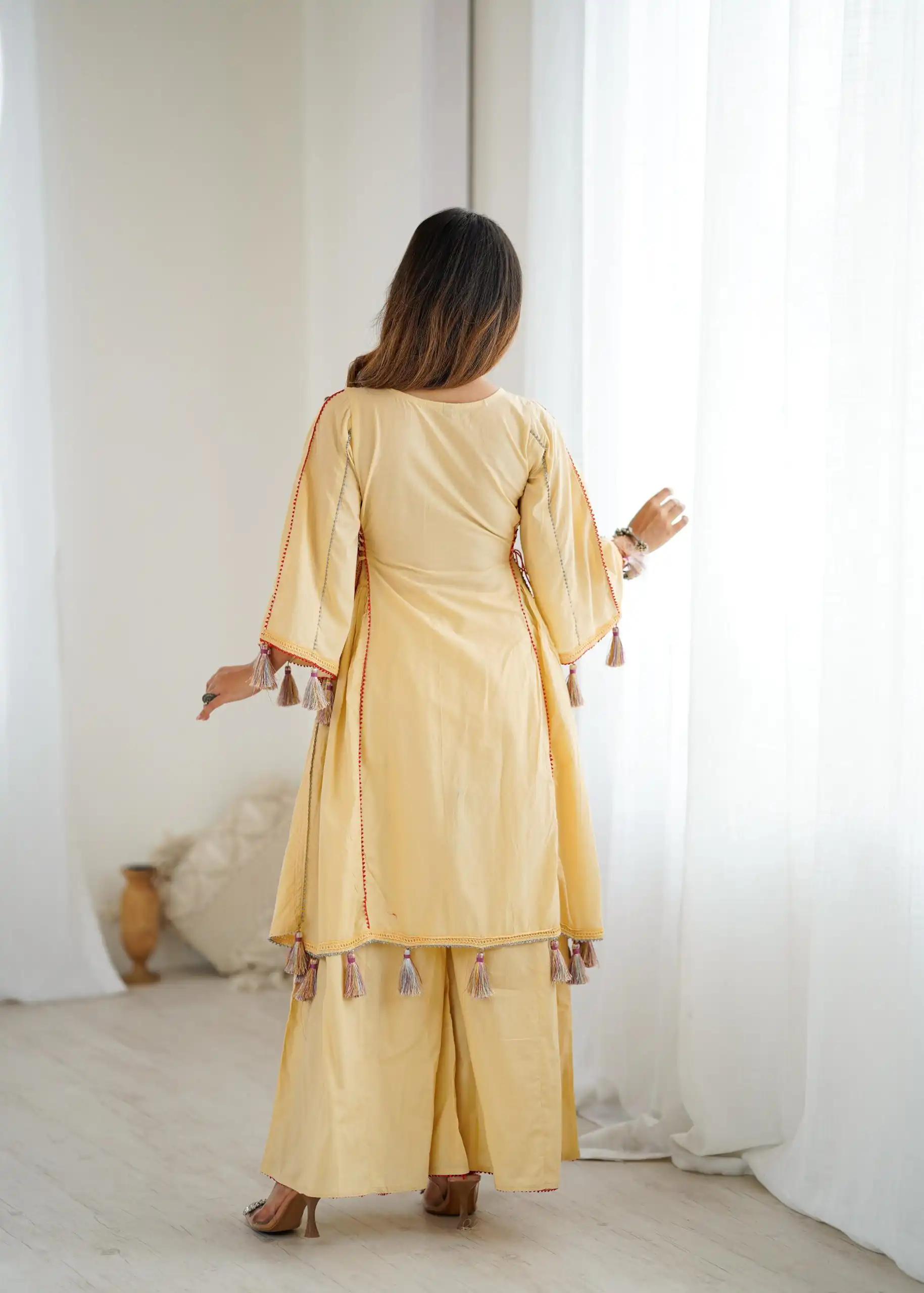 SRK 5286 Cream in Khadi Cotton Mirror Work & Embroidery Work Salwar Suit . Now at just ₹2099. Delivery 4-6 Working Days. Shop now. | Jump Suits, Salwar suit, Casual Suits, Creative suits, Designer Suits, Palazzo Suits, Party Wear Suits, Patiala Suits, Straight Suits