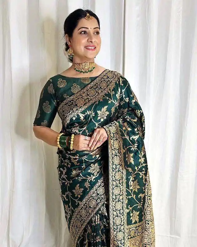 KP 4077 Green Soft Lichi Silk Saree Perfect for Wedding, Party, Baisakhi, Temple Visit, Anniversary . Best Price ₹1349. Delivery 4-6 Working Days. | Sarees, Bollywood Sarees, Creative Sarees, Designer Sarees, Embroidered Sarees, Ethnic Saree, Modern Digital sarees, Party Wear Sarees