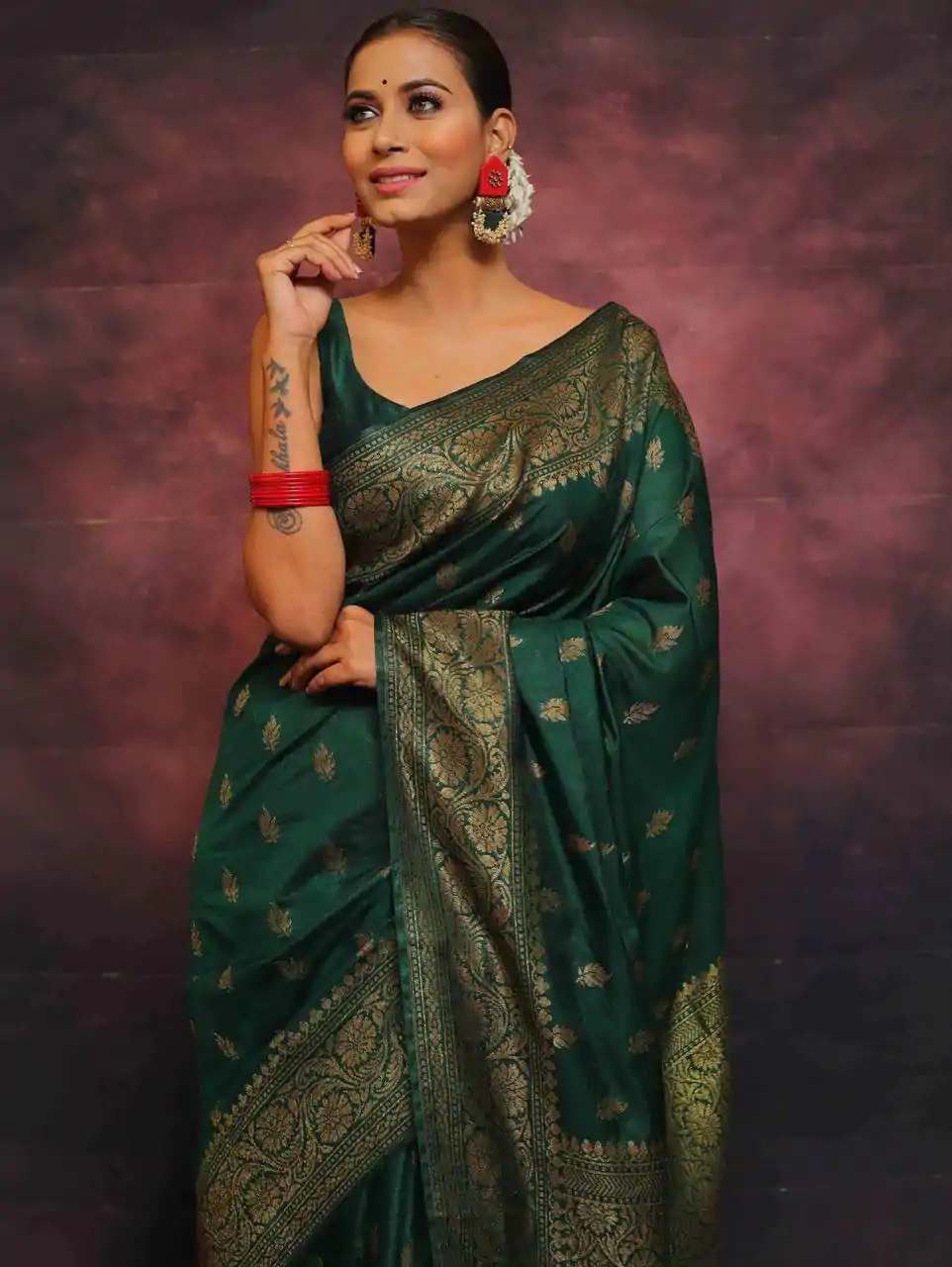 KP 6010 Green Soft Lichi Silk Jacquard Saree Perfect for Wedding, Party, Traditional Day, Family Gatherings, Sangeet . Grab it for ₹1349. Delivery 4-6 W | Sarees, Bollywood Sarees, Creative Sarees, Designer Sarees, Embroidered Sarees, Ethnic Saree, Modern Digital sarees, Party Wear Sarees