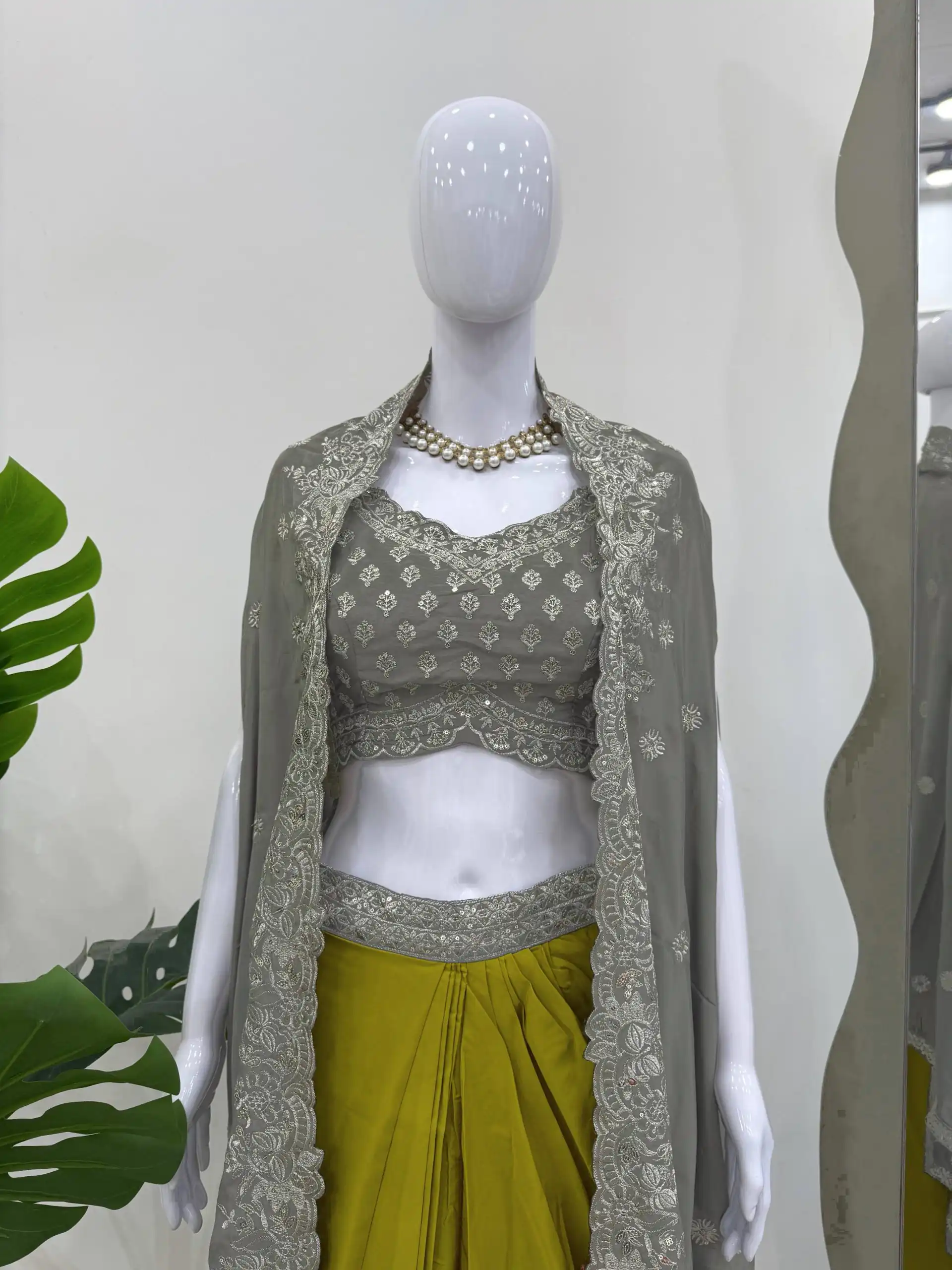 RTC 6493 Grey American Crep With Designer Work Dhoti Suit. Wedding, Party, Festive, Events Festive Deal ₹2149. Delivery 4-6 Working Days. Shop now. | Jump Suits, Tops & Bottoms, Track Suits, Salwar suit, Casual Suits, Creative suits, Designer Suits, Palazzo Suits, Party Wear Suits, Patiala Suits, Straight Suits, Trendy Wear
