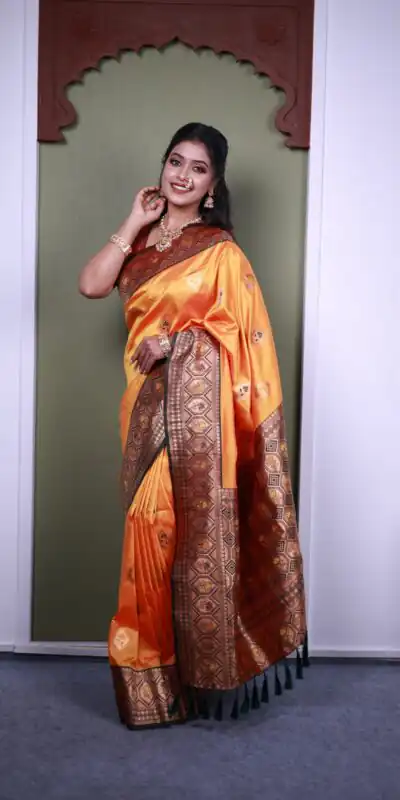 MB 22 Mustard Soft Paithani silk Saree Perfect for Wedding, Party, Sangeet, Haldi, Housewarming – . Best Price ₹2449. Delivery 4-6 Working Days. Shop no | Sarees, Bollywood Sarees, Creative Sarees, Designer Sarees, Embroidered Sarees, Ethnic Saree, Modern Digital sarees, Party Wear Sarees