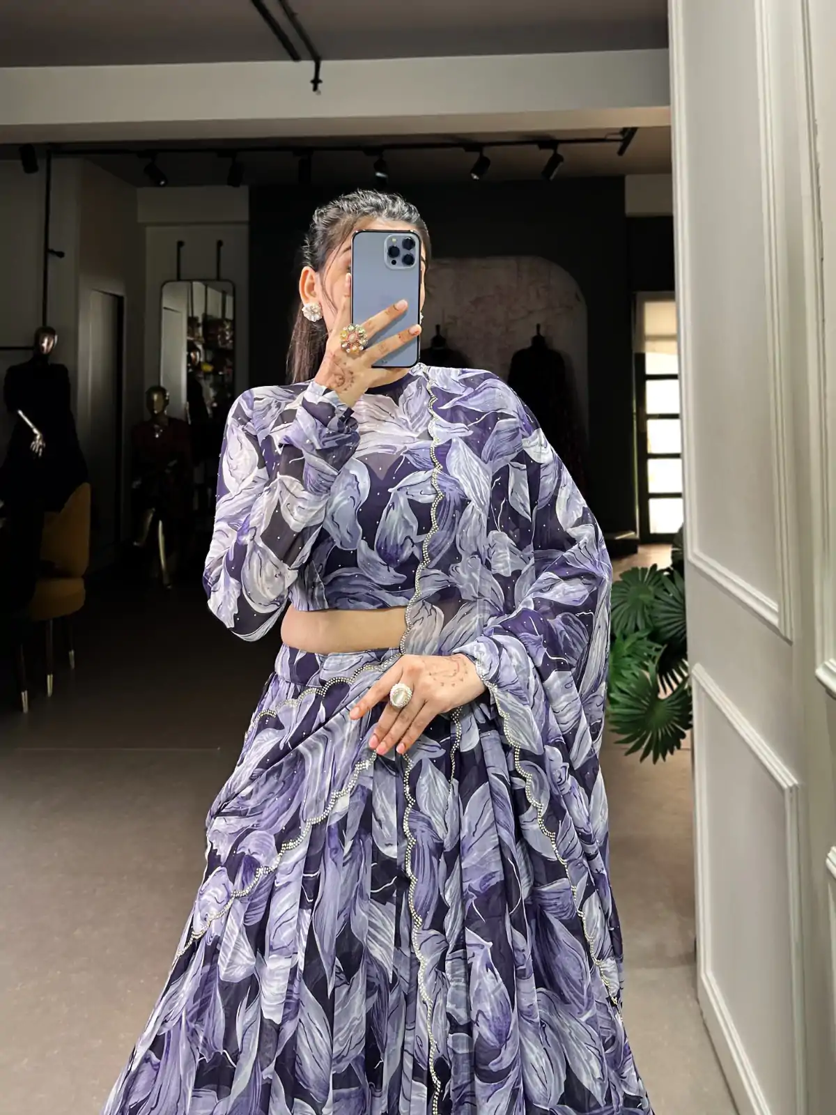 LNB 1027 Navy Blue Color Tabby Silk Lehenga Choli with Designer Work. Exclusive Offer ₹1999. Delivery 4-6 Working Days. Shop now. | Lehenga, Bollywood Lehenga, Creative Lehenga, Designer Lehenga, Embroidered Lehenga, Party Wear Lehenga