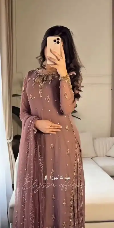 SRK 5264 Onion Georgette With Heavy Embroidery Sequence Work Salwar Suit Wedding, Party, Festive, Events, 4-6 Working Days Only 2049 | Jump Suits, Tops & Bottoms, Track Suits, Salwar suit, Casual Suits, Creative suits, Designer Suits, Palazzo Suits, Party Wear Suits, Patiala Suits, Straight Suits, Trendy Wear