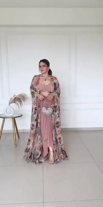 BE 134 Onion Fiona Silk Dhoti Suit Perfect for Wedding, Party, Traditional Day, Lohri, Onam – . Available at ₹1949 only. Delivery 4-6 Working Days. | Jump Suits, Salwar suit, Casual Suits, Creative suits, Designer Suits, Palazzo Suits, Party Wear Suits, Patiala Suits, Straight Suits