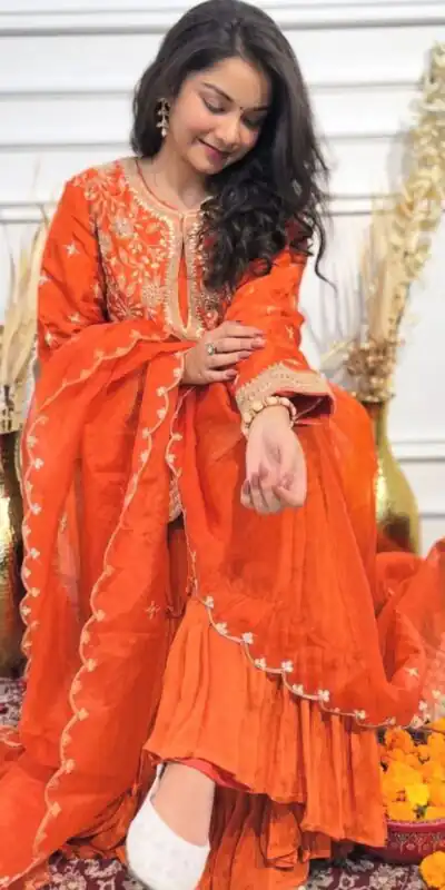 VLM 259 Orange Chinon Silk with Lace Work & Embroidery Work Salwar Suit . Special Price ₹1749. Delivery 4-6 Working Days. Shop now. | Jump Suits, Salwar suit, Casual Suits, Creative suits, Designer Suits, Palazzo Suits, Party Wear Suits, Patiala Suits, Straight Suits