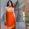 KD 1531 Orange Faux Georgette Lace Work Salwar Suit in . Wedding, Party, Festive, Events, Grab it for ₹2399. Delivery 4-6 Working Days. Shop now. | Jump Suits, Tops & Bottoms, Track Suits, Salwar suit, Casual Suits, Creative suits, Designer Suits, Palazzo Suits, Party Wear Suits, Patiala Suits, Straight Suits, Trendy Wear