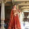LNB 1427 Orange Rangoli Silk With Sequins Work & Embroidery Work Lehenga Choli. Exclusive Offer ₹3499. Delivery 4-6 Working Days. At 3499 | Lehenga, Bollywood Lehenga, Creative Lehenga, Designer Lehenga, Embroidered Lehenga, Party Wear Lehenga