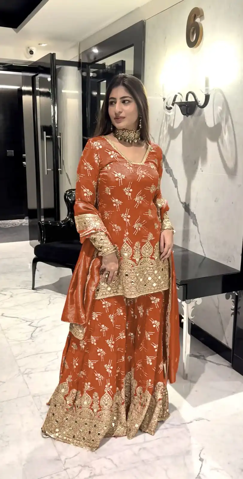 SR 1664 Orange Color Simmer with Embroidery Work Silk Salwar Suit . Wedding, Party, Festive, Events, Best Price ₹2599. Delivery 4-6 Working Days. Shop now. | Jump Suits, Salwar suit, Casual Suits, Creative suits, Designer Suits, Palazzo Suits, Party Wear Suits, Patiala Suits, Straight Suits