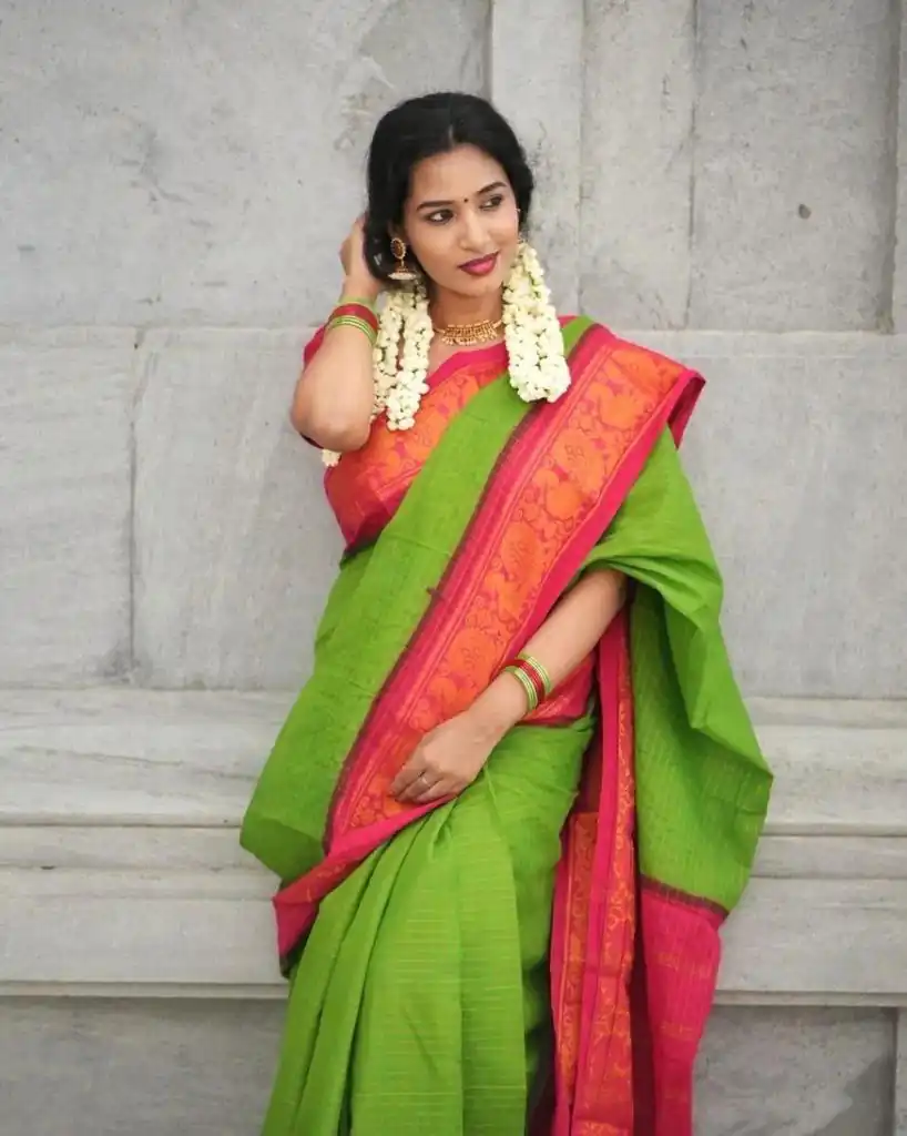 KP 3025 Parrot Green Soft Lichi Silk Saree Perfect for Wedding, Party, Baby Shower, Onam, Durga Puja . Available at ₹1449 only. Delivery 4-6 Working Days. | Sarees, Bollywood Sarees, Creative Sarees, Designer Sarees, Embroidered Sarees, Ethnic Saree, Modern Digital sarees, Party Wear Sarees