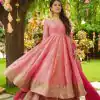 SSR 526 Peach Crunchy Silk With Heavy Embroidery Sequence Work With Fully Flair Salwar Suit Wedding, Party, Festive, Events, Now at just ₹2399. Delivery 4 | Jump Suits, Tops & Bottoms, Track Suits, Salwar suit, Casual Suits, Creative suits, Designer Suits, Palazzo Suits, Party Wear Suits, Patiala Suits, Straight Suits, Trendy Wear