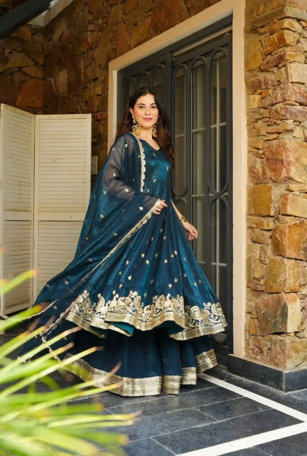 SSR 521 Peacock Blue Crunchy Silk Embroidery Work Salwar Suit Wedding, Party, Festive, Events, Navratri Garba, Anniversary, Haldi,Best Price ₹2449. | Jump Suits, Salwar suit, Casual Suits, Creative suits, Designer Suits, Palazzo Suits, Party Wear Suits, Patiala Suits, Straight Suits