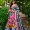 LNB 1222 Pink Dola Silk With Kalamkari Print & Zari Work Lehenga Choli . Grab it for ₹1899. Delivery 4-6 Working Days. Shop now. | Lehenga, Bollywood Lehenga, Creative Lehenga, Designer Lehenga, Embroidered Lehenga, Party Wear Lehenga