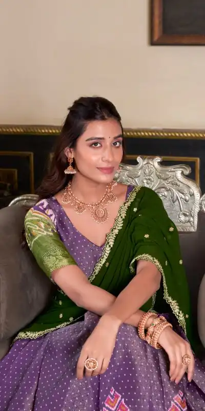 LNB 1240 Purple Kanchipuram With Embroidery Work & Zari Work Lehenga Choli ₹2499 on Available. Delivery 4-6 Working Days. Shop now. | Lehenga, Bollywood Lehenga, Creative Lehenga, Designer Lehenga, Embroidered Lehenga, Party Wear Lehenga