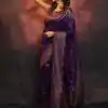 KP 6010 Purple Soft Lichi Silk Jacquard Saree Perfect for Wedding, Party, Traditional Day, Family Gatherings, Sangeet . Grab it for ₹1349. Delivery 4-6 W | Sarees, Bollywood Sarees, Creative Sarees, Designer Sarees, Embroidered Sarees, Ethnic Saree, Modern Digital sarees, Party Wear Sarees