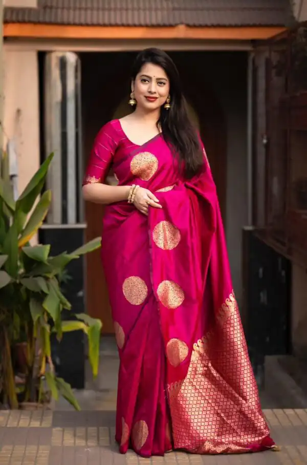 Rani Soft Silk Cloth Pallu Work Saree