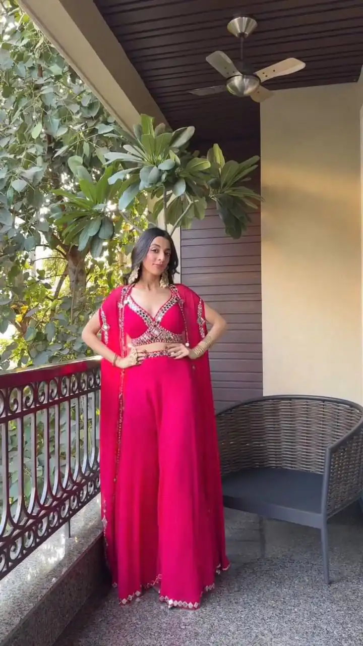 LG 1911 Red in Georgette Embroidery Work & Mirror Work Salwar Suit . Exclusive Offer ₹2399. Delivery 4-6 Working Days. Shop now. | Jump Suits, Salwar suit, Casual Suits, Creative suits, Designer Suits, Palazzo Suits, Party Wear Suits, Patiala Suits, Straight Suits