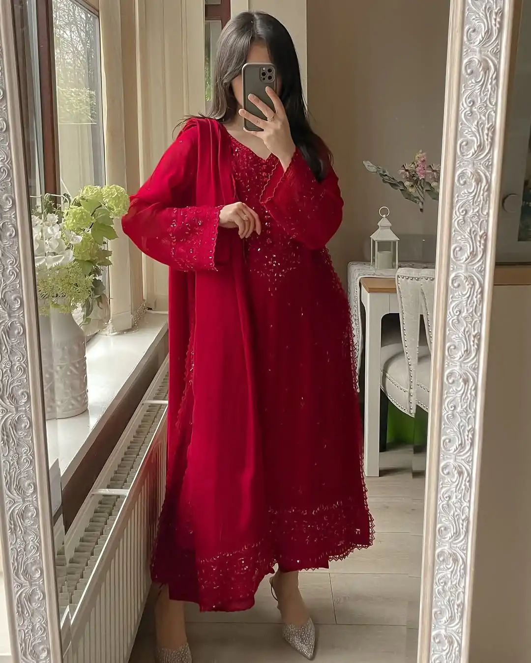 LG 2002 Red Georgette With Embroidery Work Salwar Suit . Wedding, Party, Festive, Events, Affordable Price ₹1999. Delivery 4-6 Working Days. Shop now. | Jump Suits, Tops & Bottoms, Track Suits, Salwar suit, Casual Suits, Creative suits, Designer Suits, Palazzo Suits, Party Wear Suits, Patiala Suits, Straight Suits, Trendy Wear