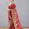DF Queen Red Organza Tissue Saree with Sequins Work & Embroidery. Festive Deal ₹2499. Delivery 4-6 Working Days. Shop now. | Sarees, Bollywood Sarees, Creative Sarees, Designer Sarees, Embroidered Sarees, Ethnic Saree, Modern Digital sarees, Party Wear Sarees