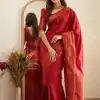KP 5088 Red Soft Lichi Silk Cloth Saree With Lace Border & Lace Work. Best Price ₹1349. Delivery 4-6 Working Days. Shop now. | Sarees, Bollywood Sarees, Creative Sarees, Designer Sarees, Embroidered Sarees, Ethnic Saree, Modern Digital sarees, Party Wear Sarees