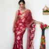 KP 5039 Red Perfect for Soft Lilan Slab Attractive Charm full Saree Wedding, Party, Onam, Engagement, Festival Celebrations . Exclusive Offer ₹1449. | Sarees, Bollywood Sarees, Creative Sarees, Designer Sarees, Embroidered Sarees, Ethnic Saree, Modern Digital sarees, Party Wear Sarees