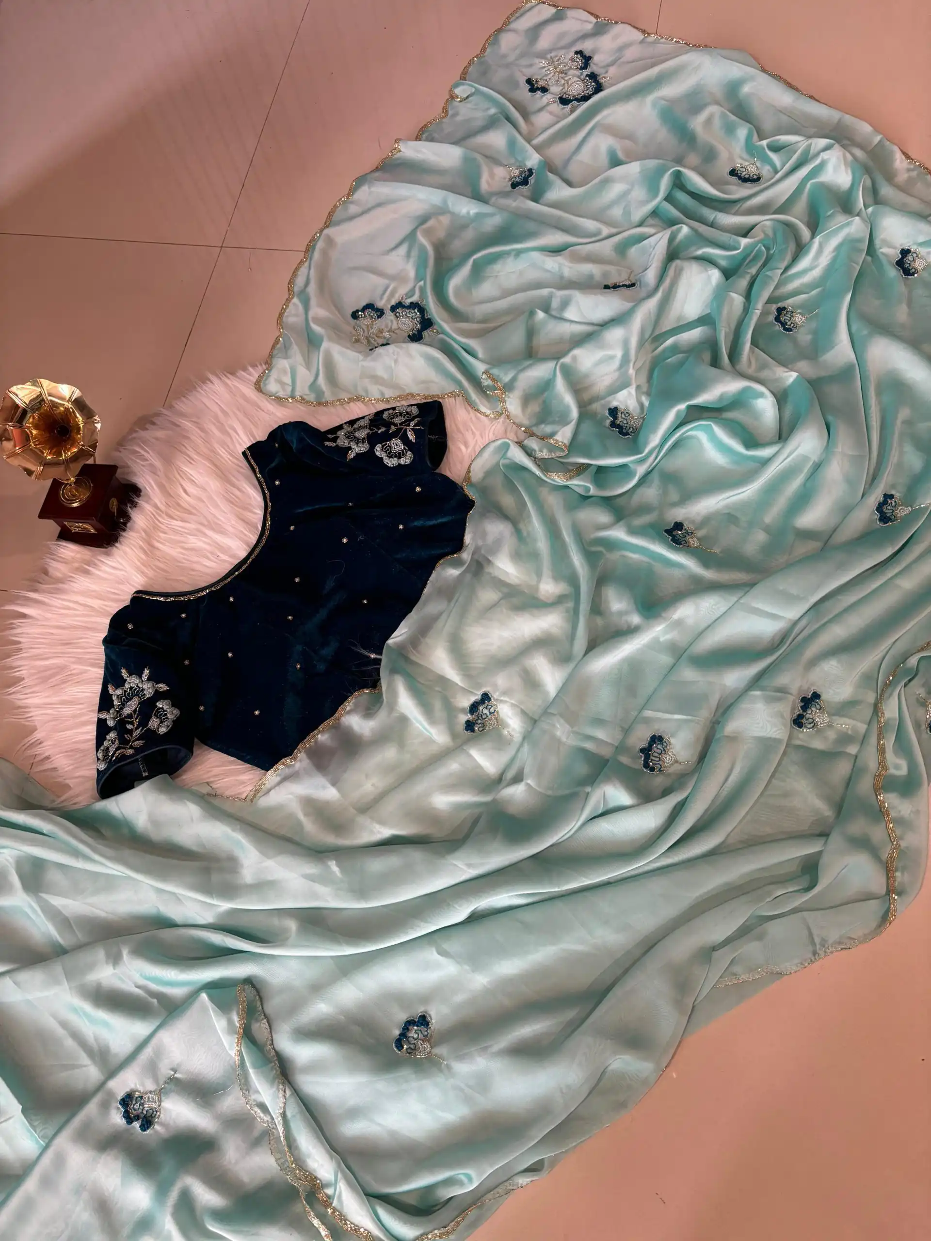 AC AZAELEA Sky Blue Rangoli Silk Lace Work & Resham Work Saree with . Exclusive Offer ₹2549. Delivery 4-6 Working Days. Shop now. | Sarees, Bollywood Sarees, Creative Sarees, Designer Sarees, Embroidered Sarees, Ethnic Saree, Modern Digital sarees, Party Wear Sarees